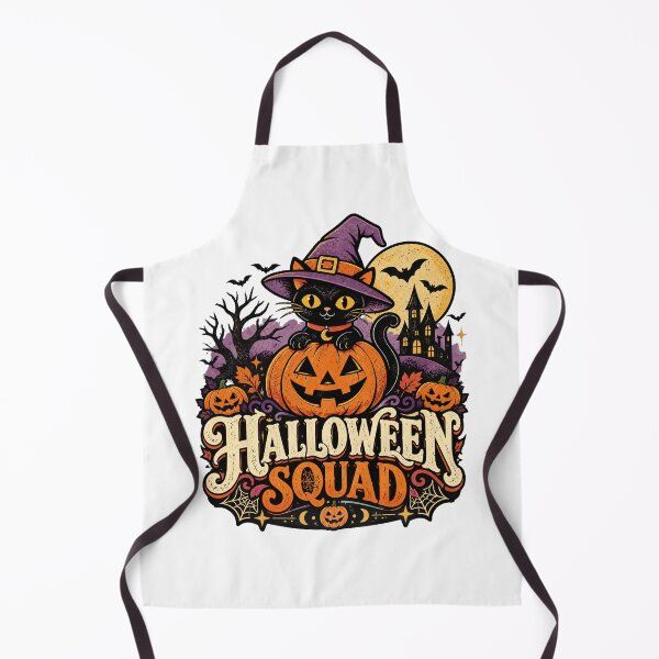 Item preview, Halloween Squad Cute Spooky Witchy Cat designed and sold by Retroteez.