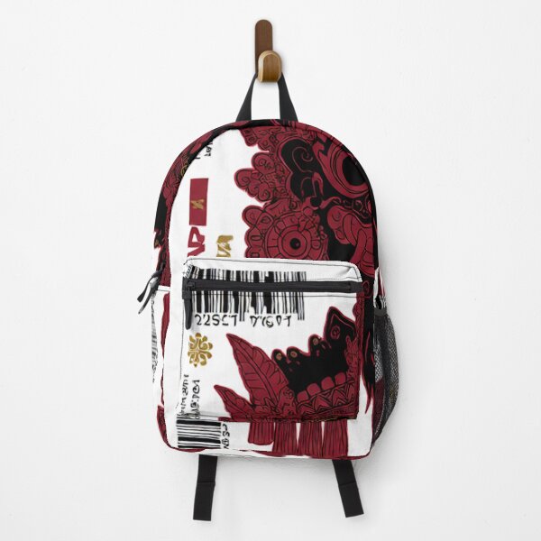 Item preview, Crimson Tassel Mask Barcode Label Streetwear Art designed and sold by cannsuh.