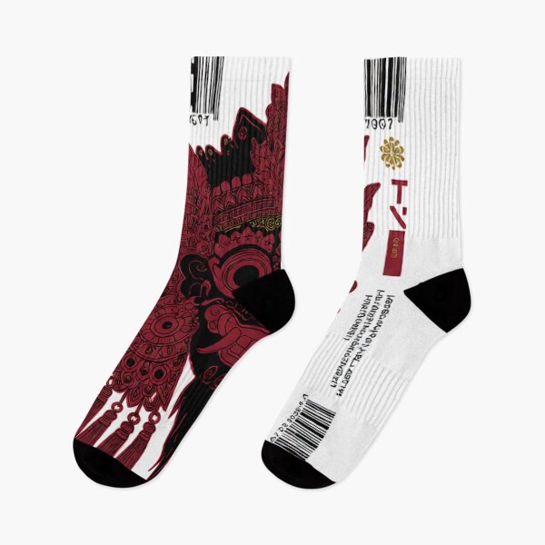 Item preview, Crimson Tassel Mask Barcode Label Streetwear Art designed and sold by cannsuh.