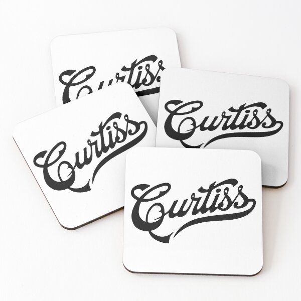 Item preview, Curtiss Vintage Script Logo Black Calligraphy Aircraft Manufacturer designed and sold by Sportwin.