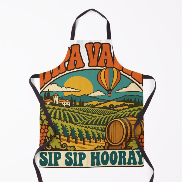 Item preview, Napa Valley Gift - Sip Sip Hooray designed and sold by RedRubyBubble.