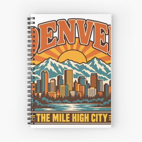 Item preview, Denver Gift - Vintage Denver Colorado Travel Art designed and sold by RedRubyBubble.