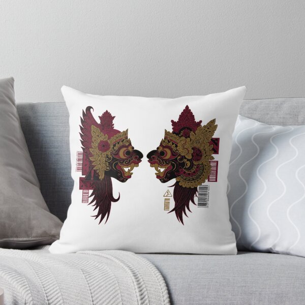 Item preview, Dual Profile Masks Warning Sign Maroon Gold Art designed and sold by cannsuh.