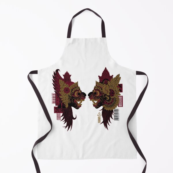 Item preview, Dual Profile Masks Warning Sign Maroon Gold Art designed and sold by cannsuh.