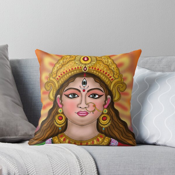 Item preview, Goddess Durga Digital Drawing | Hindu Goddess Illustration designed and sold by Harshit_Digital_Arts.