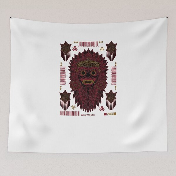 Item preview, Leaf Halo Mask Long Red Beard Corner Pendants Art designed and sold by cannsuh.