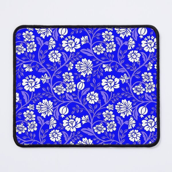 Item preview, White Flowers on Blue designed and sold by ViaARTfactory.