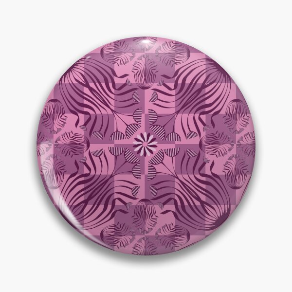 Item preview, Pink Floral Alternating Up-Down designed and sold by Digitalmyth's Designs.