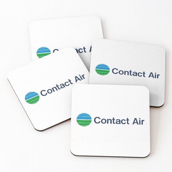 Item preview, Contact Air Logo Striped Blue Green Globe German Airline designed and sold by Sportwin.