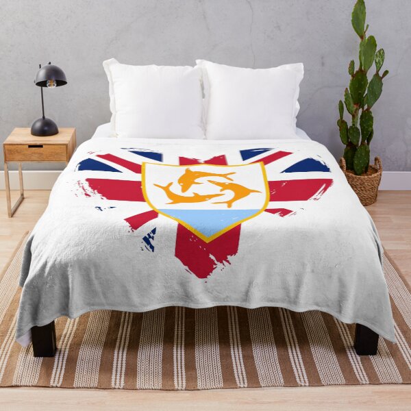 Item preview, Distressed Anguilla Flag Heart AI designed and sold by shitpostee.