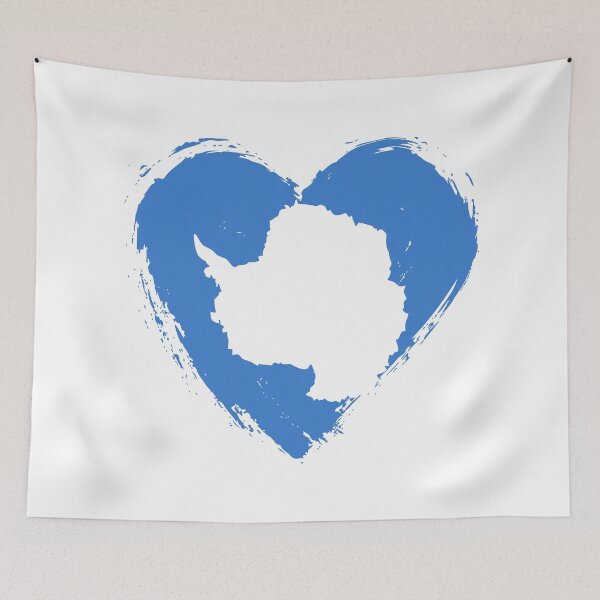 Item preview, Distressed Antarctica Flag Heart AQ designed and sold by shitpostee.
