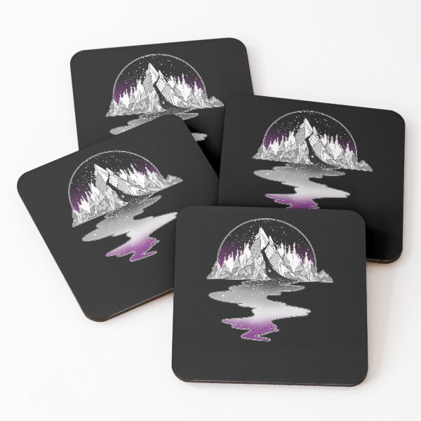 Item preview, Asexual-Flag-Mountain-River designed and sold by eagybru.