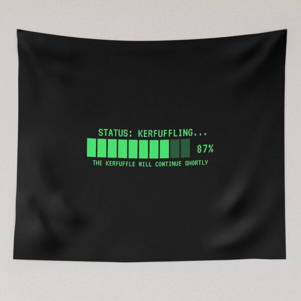 Item preview, Status Kerfuffling Funny Retro Loading Bar designed and sold by danielliamgill.