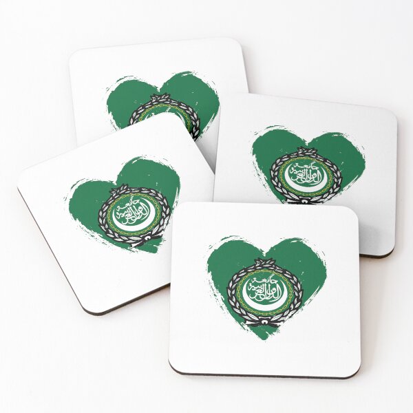 Item preview, Distressed Arab League Flag Heart designed and sold by shitpostee.