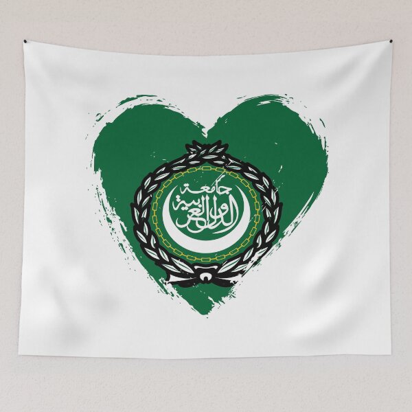 Item preview, Distressed Arab League Flag Heart designed and sold by shitpostee.