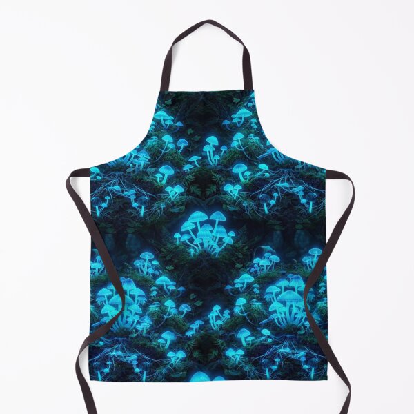 Item preview, Bioluminescent Glowing Mushrooms In Enchanted Forest designed and sold by Owcomm.