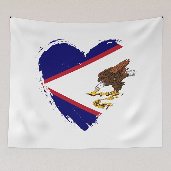 Item preview, Distressed American Samoa Flag Heart AS designed and sold by shitpostee.