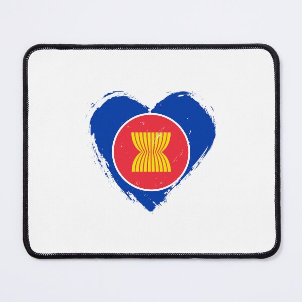 Item preview, Distressed ASEAN Flag Heart designed and sold by shitpostee.