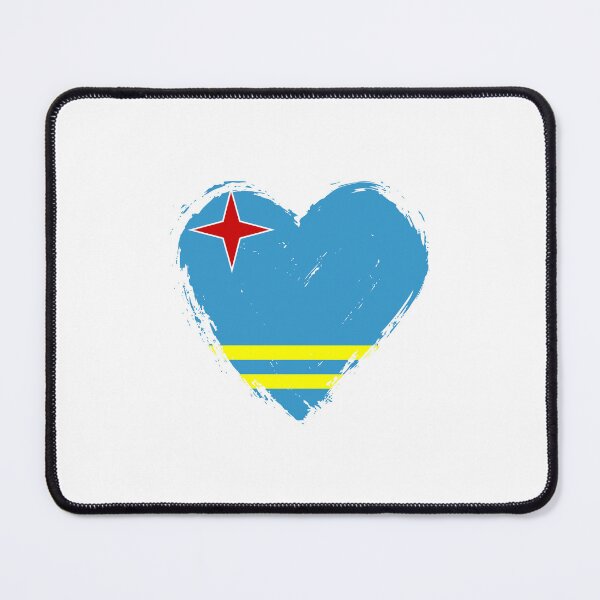 Item preview, Distressed Aruba Flag Heart AW designed and sold by shitpostee.