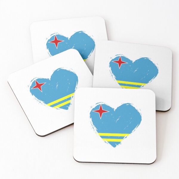 Item preview, Distressed Aruba Flag Heart AW designed and sold by shitpostee.
