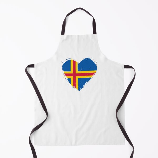 Item preview, Distressed Aland Islands Flag Heart AX designed and sold by shitpostee.