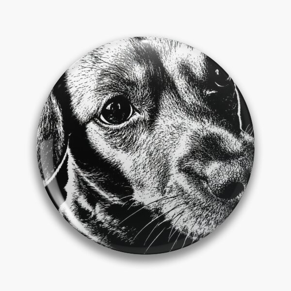 Item preview, Love Loyalty Family — Black and White Dog Portrait designed and sold by Quill & Buckler.