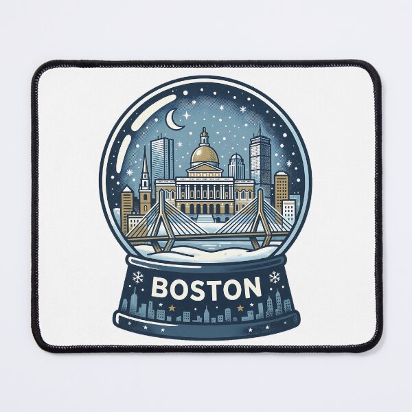 Item preview, Vintage Boston Snow Globe Travel Badge designed and sold by k3rstman1.