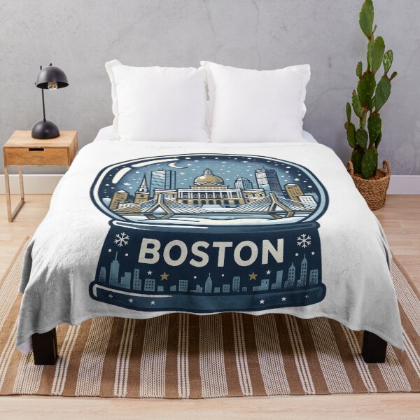 Item preview, Vintage Boston Snow Globe Travel Badge designed and sold by k3rstman1.