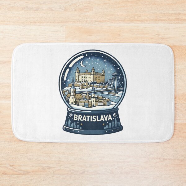 Item preview, Vintage Bratislava Snow Globe Travel Badge designed and sold by k3rstman1.