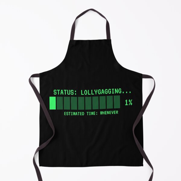 Item preview, Status Lollygagging Funny Retro Loading Bar designed and sold by danielliamgill.