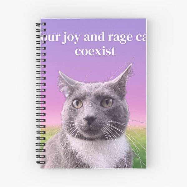 Item preview, Your Joy and Rage Can Coexist Cat designed and sold by Bluejayarts.