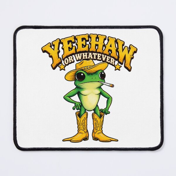 Item preview, Yeehaw or Whatever – Funny Cowboy Frog Western Art designed and sold by SupplyCode.
