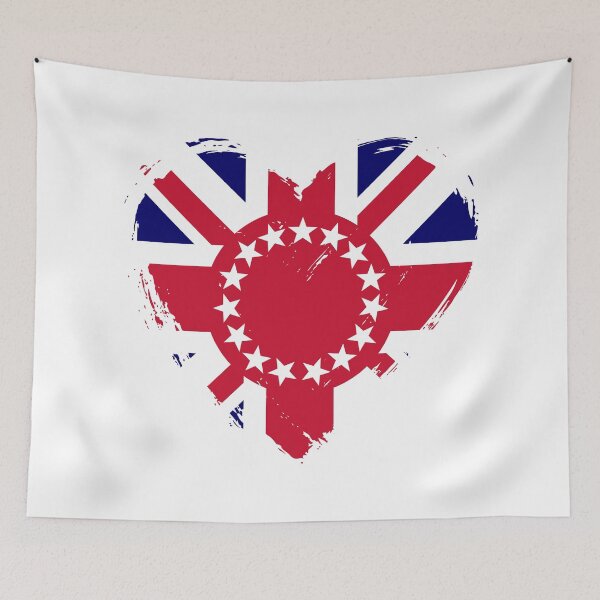 Item preview, Distressed Cook Islands Flag Heart CK designed and sold by shitpostee.