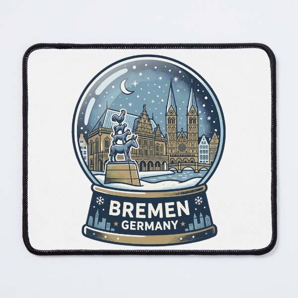 Item preview, Vintage Bremen Snow Globe Travel Badge designed and sold by k3rstman1.