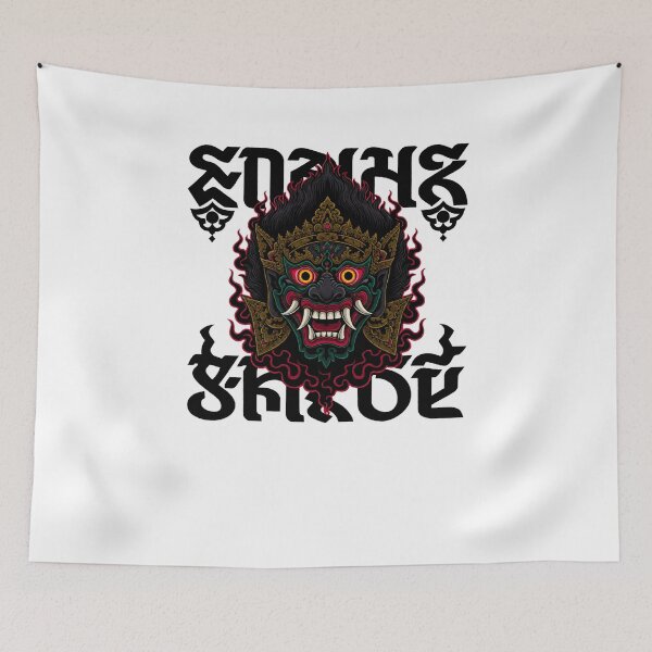 Item preview, Amber Eyes Flame Outline Mask Blackletter Poster designed and sold by cannsuh.