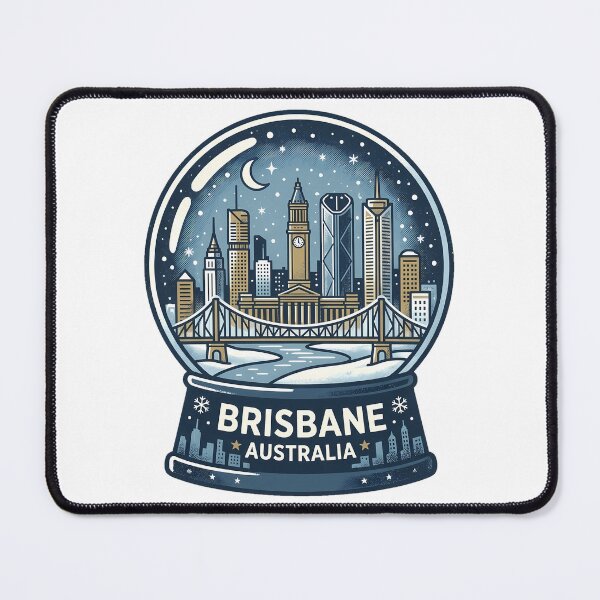Item preview, Vintage Brisbane Snow Globe Travel Badge designed and sold by k3rstman1.