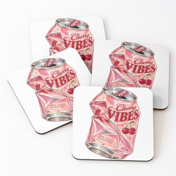 Item preview, Cherry Vibes – Crushed Pink Soda Can Retro Aesthetic designed and sold by SupplyCode.