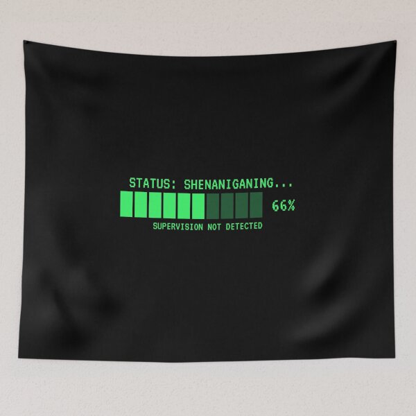 Item preview, Status Shenaniganing Funny Retro Loading Bar designed and sold by danielliamgill.