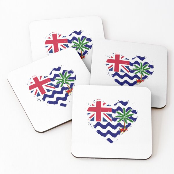 Item preview, Distressed Diego Garcia Flag Heart DG designed and sold by shitpostee.