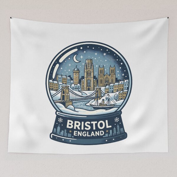 Item preview, Vintage Bristol Snow Globe Travel Badge designed and sold by k3rstman1.