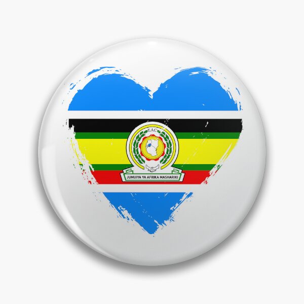 Item preview, Distressed East African Community Flag Heart EAC designed and sold by shitpostee.