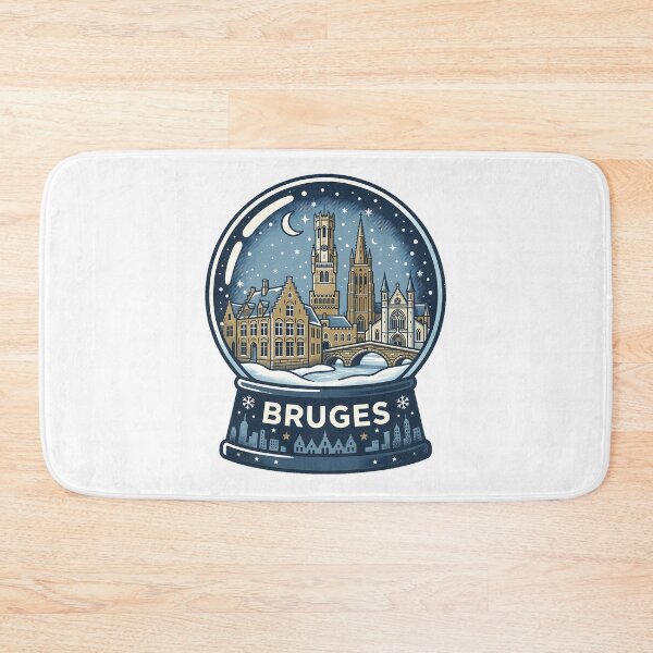 Item preview, Vintage Bruges Snow Globe Travel Badge designed and sold by k3rstman1.