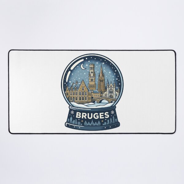 Item preview, Vintage Bruges Snow Globe Travel Badge designed and sold by k3rstman1.