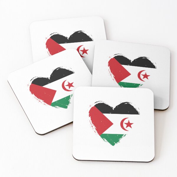 Item preview, Distressed Western Sahara Flag Heart EH designed and sold by shitpostee.