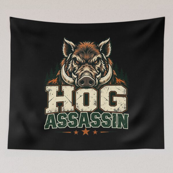 Item preview, Hog Assassin Wild Boar Hunting Outdoor Design designed and sold by stmpdwrld.