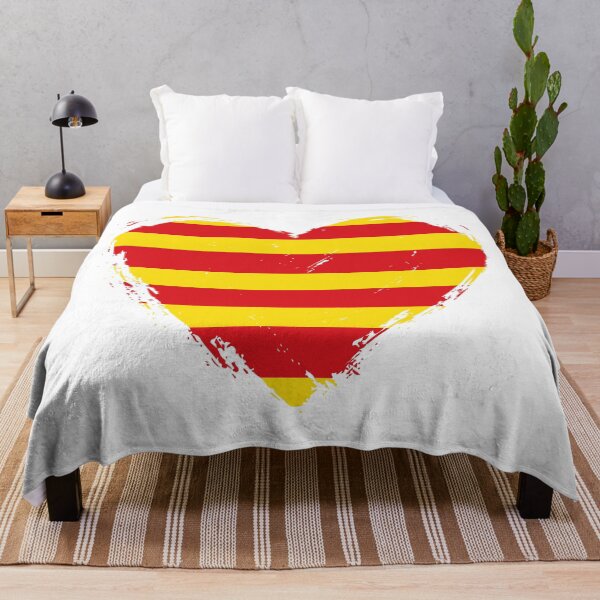 Item preview, Distressed Catalonia Flag Heart CT designed and sold by shitpostee.