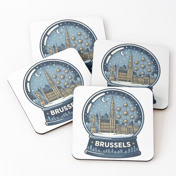 Item preview, Vintage Brussels Snow Globe Travel Badge designed and sold by k3rstman1.