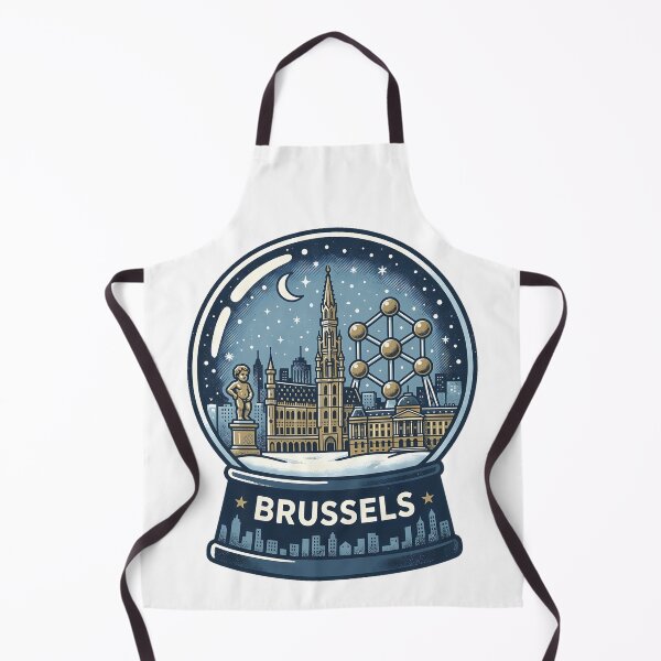 Item preview, Vintage Brussels Snow Globe Travel Badge designed and sold by k3rstman1.