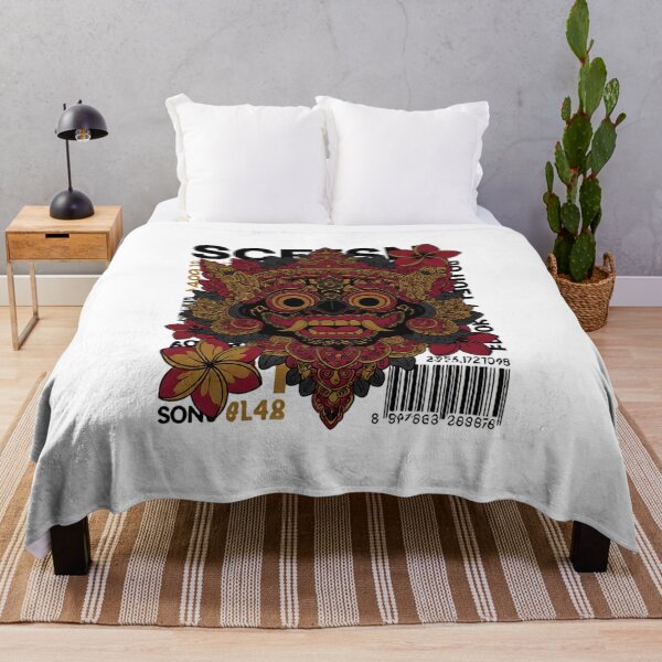Item preview, Floral Mask Collage Crimson Frangipani Streetwear designed and sold by cannsuh.