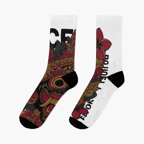 Item preview, Floral Mask Collage Crimson Frangipani Streetwear designed and sold by cannsuh.